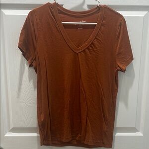 Universal Thread Brown Fitted Short Sleeve T-Shirt
